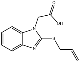 (2-ALLYLSULFANYL-BENZOIMIDAZOL-1-YL)-ACETIC ACID Structure