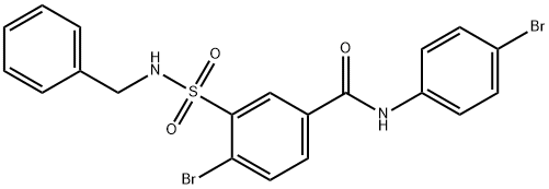 312756-74-4 4-BroMo-N-(4-broMophenyl)-3-[[(phenylMethyl)aMino]sulfonyl]benzaMide