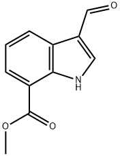 Methyl3-formyl-1H-indole-7-carboxylate Structure