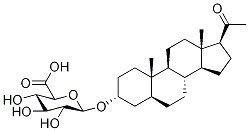 (3α)-알로프레그나놀론3-β-D-글루쿠로나이드 구조식 이미지