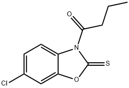 1-(6-Chloro-2-thioxo-2,3-dihydrobenzo[d][1,3]oxazol-3-yl)-1-butanone Structure