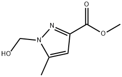 1H-Pyrazole-3-carboxylicacid,1-(hydroxymethyl)-5-methyl-,methylester(9CI) 구조식 이미지