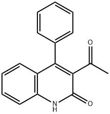 3-Acetyl-4-phenyl-1H-quinolin-2-one 구조식 이미지