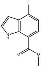 4-FLUORO-7-INDOLE CARBOXYLIC ACID METHYL ESTER Structure