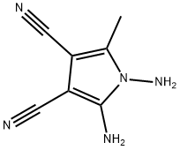 1H-Pyrrole-3,4-dicarbonitrile,  1,2-diamino-5-methyl- Structure