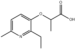 프로판산,2-[(2-에틸-6-메틸-3-피리디닐)옥시]-(9CI) 구조식 이미지