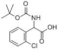 TERT-BUTOXYCARBONYLAMINO-(2-CHLORO-PHENYL)-ACETIC ACID 구조식 이미지