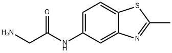 Acetamide, 2-amino-N-(2-methyl-5-benzothiazolyl)- (9CI) Structure