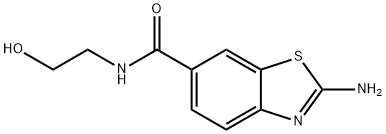 2-아미노-벤조티아졸-6-카르복실산(2-HYDROXY-ETHYL)-아미드 구조식 이미지