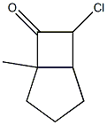 Bicyclo[3.2.0]heptan-6-one,  7-chloro-5-methyl-,  exo-  (8CI) Structure