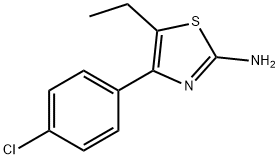4-(4-CHLOROPHENYL)-5-ETHYL-1,3-THIAZOL-2-AMINE Structure