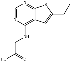 N-(6-Ethylthieno[2,3-d]pyrimidin-4-yl)glycine Structure