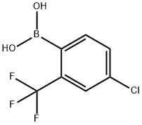 2-Chloro-4-(trifluoromethyl)phenylboronic acid Structure