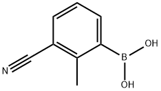 3-Cyano-2-Methylphenylboronic acid Structure