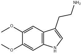 5,6-디메톡시-1H-인돌-3-에틸아민 구조식 이미지