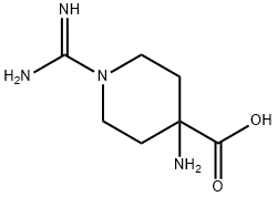 4-amino-1-guanylpiperidine-4-carboxylic acid Structure