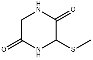 2,5-Piperazinedione,  3-(methylthio)- Structure