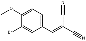 ((3-BROMO-4-METHOXYPHENYL)METHYLENE)METHANE-1,1-DICARBONITRILE 구조식 이미지
