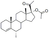 6-알파-메틸-20-옥소프레그네-4-엔-17-알파일아세테이트 구조식 이미지
