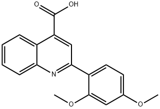 2-(2,4-DIMETHOXY-PHENYL)-QUINOLINE-4-CARBOXYLIC ACID Structure