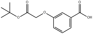 3-(2-tert-부톡시-2-옥소에톡시)벤조산 구조식 이미지
