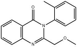 2-(Methoxymethyl)-3-(2-methylphenyl)-4(3H)-quinazolinone 구조식 이미지