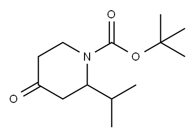 1-BOC-2-ISOPROPYL-PIPERIDIN-4-ONE Structure