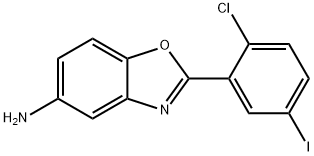 2-(2-CHLORO-5-IODOPHENYL)-1,3-BENZOXAZOL-5-AMINE Structure
