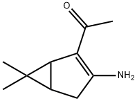 Ethanone, 1-(3-amino-6,6-dimethylbicyclo[3.1.0]hex-2-en-2-yl)- (9CI) Structure