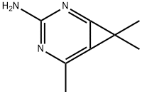 2,4-Diazabicyclo[4.1.0]hepta-1,3,5-trien-3-amine, 5,7,7-trimethyl- (9CI) Structure