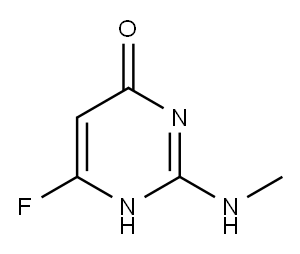 6-FLUORO-2-(METHYLAMINO)-4(1H)-PYRIMIDINONE 구조식 이미지