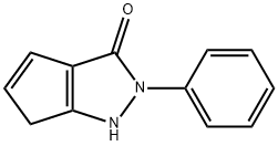 3(2H)-Cyclopentapyrazolone,  1,6-dihydro-2-phenyl- Structure