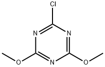 2-Chloro-4,6-dimethoxy-1,3,5-triazine 구조식 이미지
