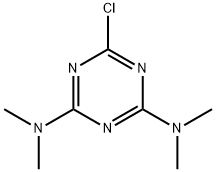 N2,N2,N4,N4-TETRAMETHYL-6-CHLORO-1,3,5-TRIAZINE-2,4-DIAMINE 구조식 이미지