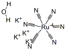 POTASSIUM HEXACYANORUTHENATE(II) HYDRATE 구조식 이미지