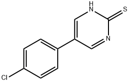 5-(4-클로로페닐)-2-피리미디네티올 구조식 이미지