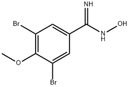 3,5-Dibromo-4-methoxybenzamidoxime Structure