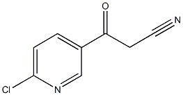 3-(6-CHLOROPYRIDIN-3-YL)-3-OXOPROPANENITRILE 구조식 이미지