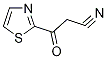 2-Thiazolepropanenitrile,  -bta--oxo- Structure