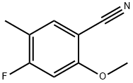 Benzonitrile, 4-fluoro-2-methoxy-5-methyl- (9CI) Structure