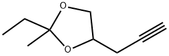 1,3-Dioxolane,  2-ethyl-2-methyl-4-(2-propynyl)-  (9CI) 구조식 이미지