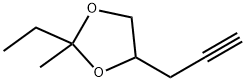 1,3-Dioxolane,  2-ethyl-2-methyl-4-(2-propynyl)-  (9CI) Structure