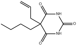 5-allyl-5-butylbarbituric acid Structure