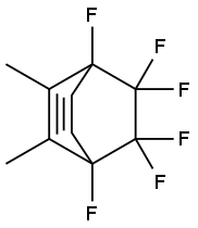 1,4,7,7,8,8-Hexafluoro-2,3-dimethylbicyclo[2.2.2]octa-2,5-diene Structure