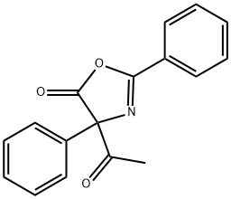 2-Oxazolin-5-one,  4-acetyl-2,4-diphenyl-  (8CI) 구조식 이미지