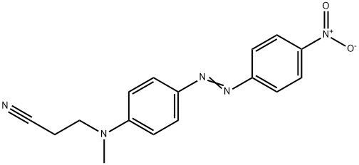 3-[methyl[4-[(4-nitrophenyl)azo]phenyl]amino]propiononitrile Structure