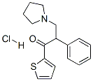 2-phenyl-3-pyrrolidin-1-yl-1-thiophen-2-yl-propan-1-one hydrochloride 구조식 이미지
