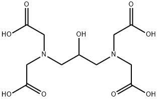 1,3-DIAMINO-2-PROPANOL-N,N,N',N'-TETRAACETIC ACID Structure