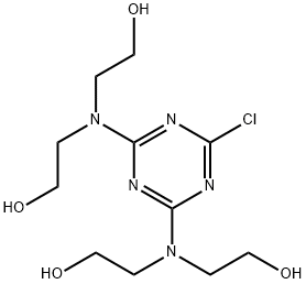 2,2',2'',2'''-[(6-chloro-1,3,5-triazine-2,4-diyl)dinitrilo]tetrakisethanol 구조식 이미지