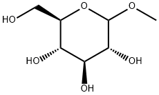 메틸-D-글루코피라노사이드 구조식 이미지